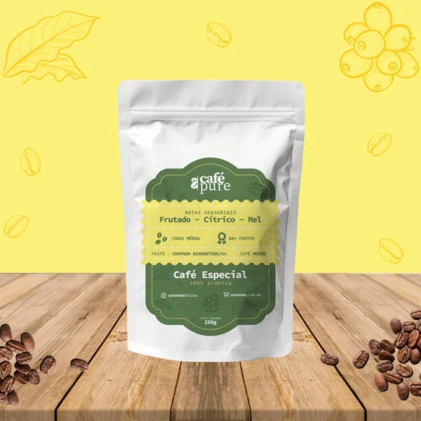 Café Especial Cítrico e Mel 100% Arábica Catuaí 250g Moído